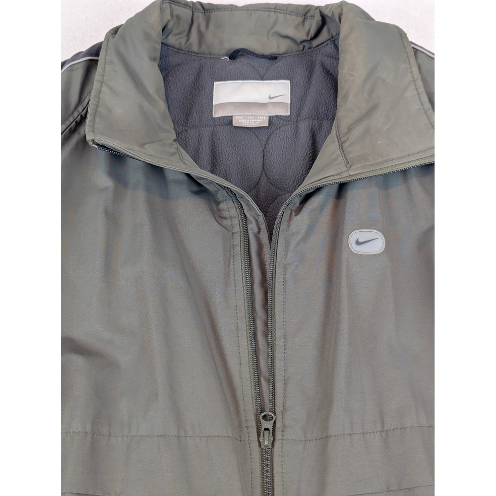 Nike Mens XXL Convertible Sleeve Jacket Vest Green Utility Techwear Hiking Gorp